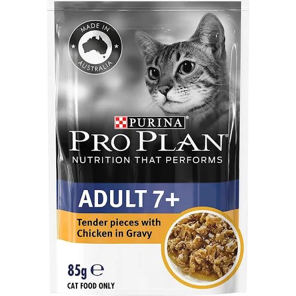 Pro Plan 7+ Senior Chicken Gravy Pouch Wet Cat Food 85g