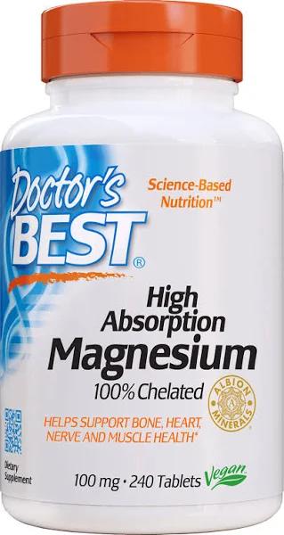 Doctor's Best High Absorption Magnesium - 240 Tablets