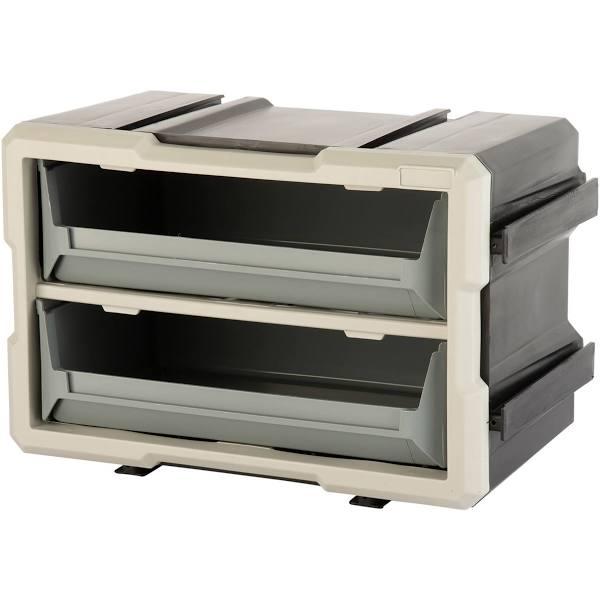 Montgomery Grey Interlocking 2 Tray Organiser