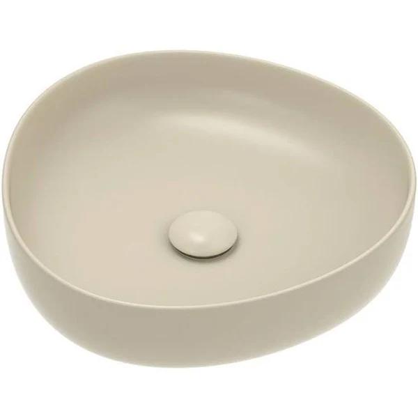 Fienza Pebble Small Above Counter Basin - Matte Khaki