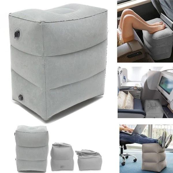 Airplane Inflatable Foot Rest Footrest Pillow Recliner Relax Cushion