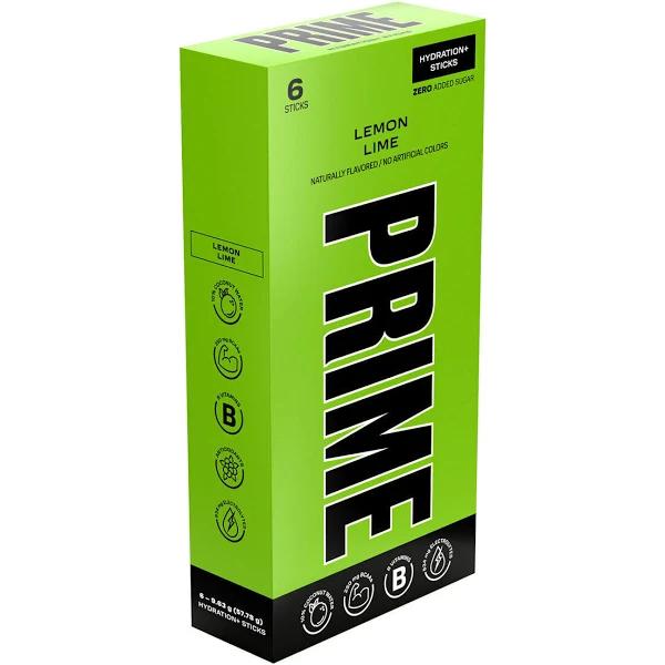 Prime Hydration Sticks. 6 Drinks Per Pack (ksi & Logan Paul) Lemon