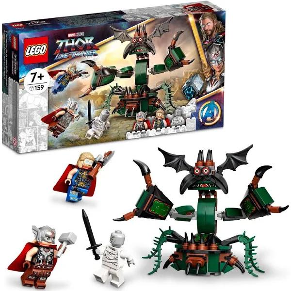 LEGO Marvel Attack On New Asgard 76207 Building Kit; Thor Multicolor