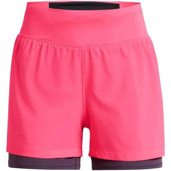 Under Armour Run Stamina 2-in-1 Shorts Pink XS Woman