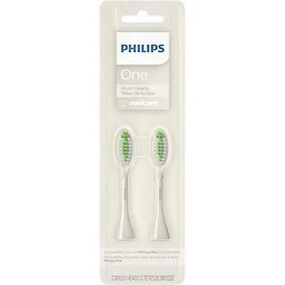 Philips One by Sonicare, 2 Brush Heads, Snow, BH1022/07