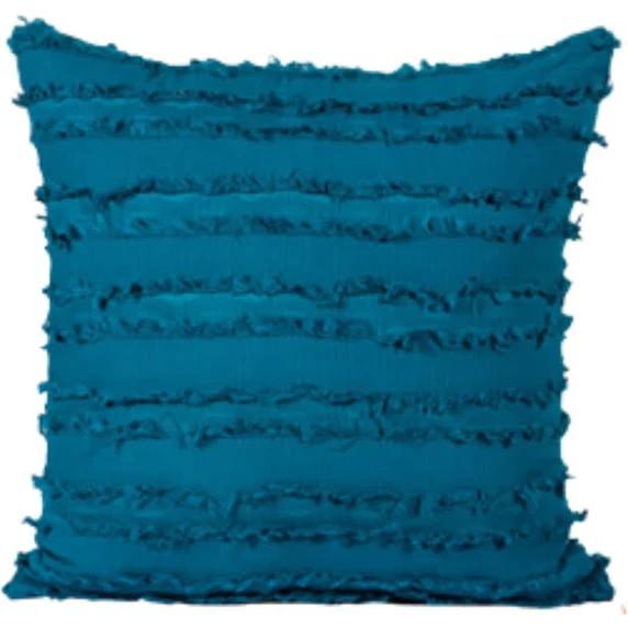 CASAMI Boho Tassels Fringe Cushion Cover Striped Cushion Cover - 45x45cm - Blue