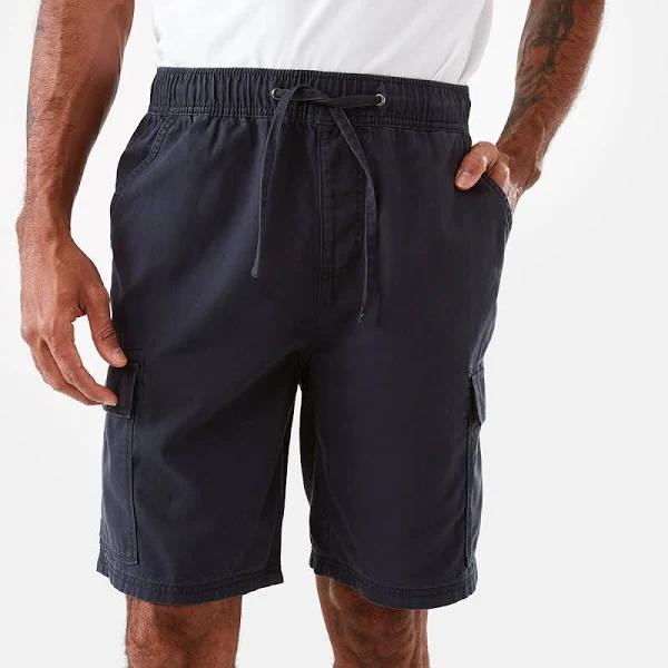 Kmart Elastic Waist Cargo Shorts - Paris Blu Size: 2XL