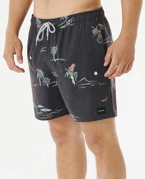 Rip Curl Party Pack Volley Swim Shorts Black Multicolour - S