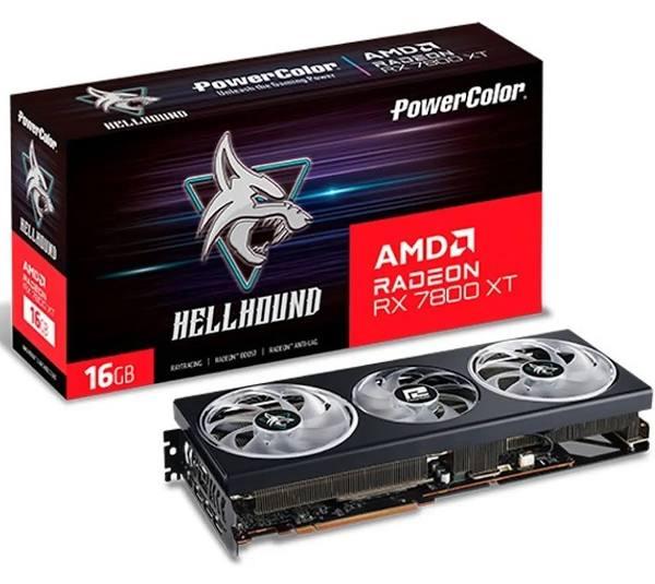 PowerColor Radeon RX 7800 XT Hellhound OC 16GB Graphics Card