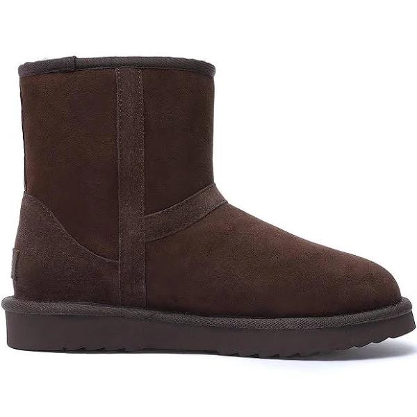 Byron Classic Women's Men's UGG Boots - Flex Sole - 100% Double Face Australian Sheepskin Boot, Brown / W8