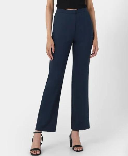 Forcast Women's Kiley Straight Pants - Navy AU Size 10 - AfterPay & zipPay Available