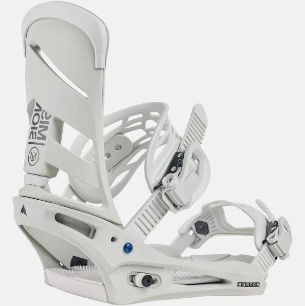 Burton Men's Mission Re:Flex Snowboard Bindings - Gray Cloud | Snowboard Bindings