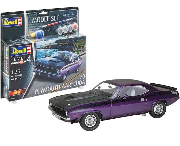 Revell 1/25 1970 Plymouth AAR Cuda Model Set