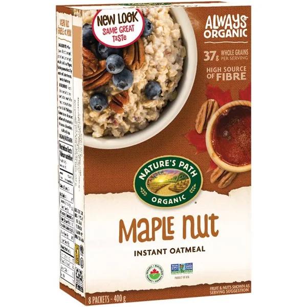 Nature's Path Hot Oatmeal - Maple Nut - 14 Ounce