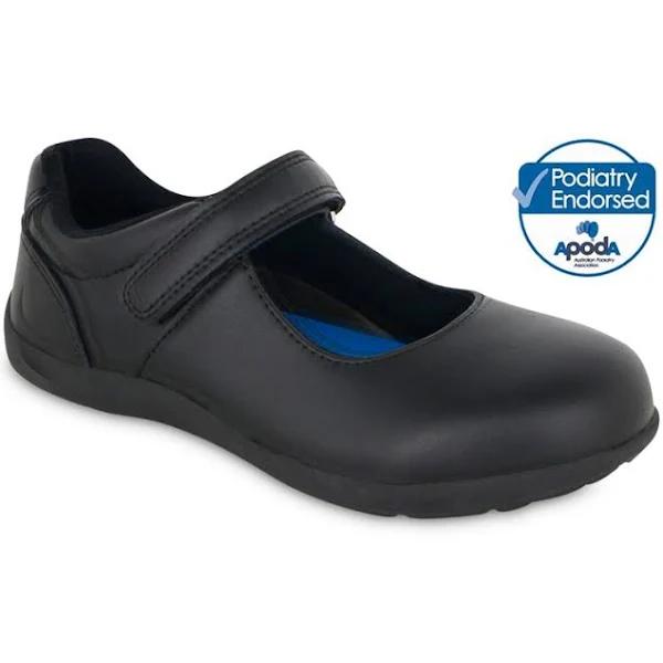 Grosby Kids Mary Jane School Shoes - Black - Size 5