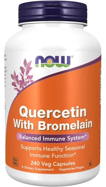 Now Foods Quercetin With Bromelain 240 Capsules