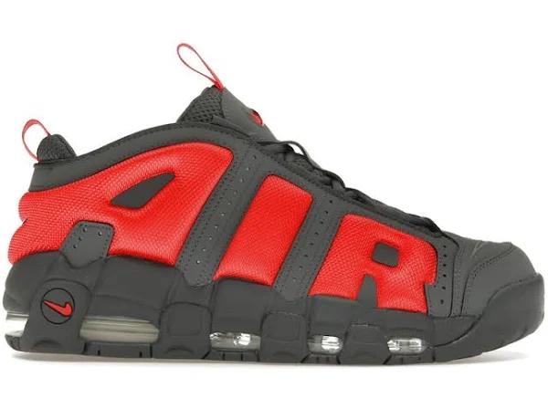 Nike Air More Uptempo Low Dark Grey Light Crimson