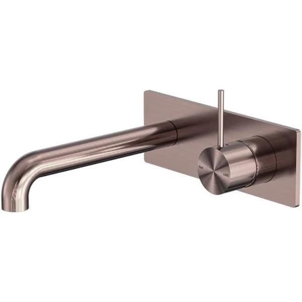 Mecca Wall Basin/Bath Mixer Handle Up 120mm in Brushed Bronze by Nero