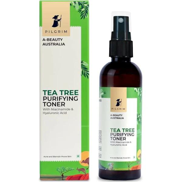 Pilgrim Tea Tree & 2% Niacinamide Face Toner for Oily Skin, Acne & Blemish Prone Skin, Pore Cleansing & Glowing Skin - 100 ml