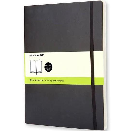 Moleskine Classic Extra Large Notebook Black Soft Cover Plain