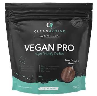 Clean Active Vegan Pro - 1kg / 33 Serves Salted Caramel + Free Shaker