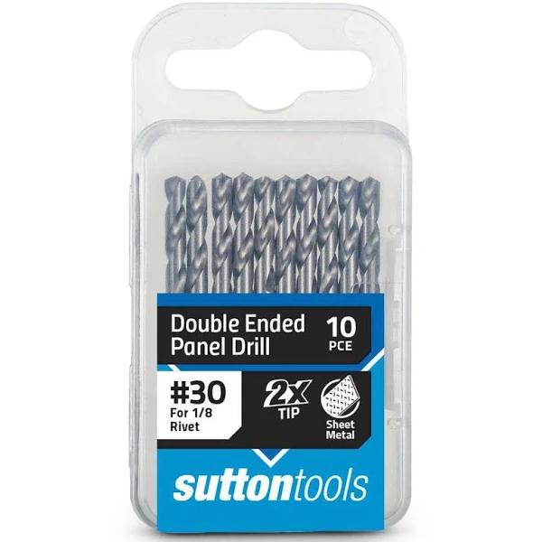 Sutton Tools Panel Drill Bit Double Ended #30 - 10 Pack