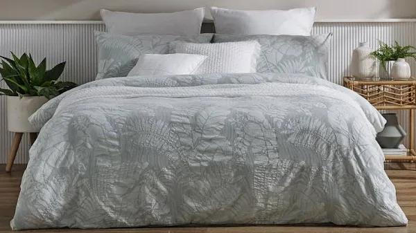 L'Avenue Hamilton Seafoam Quilt Cover Set - Super King