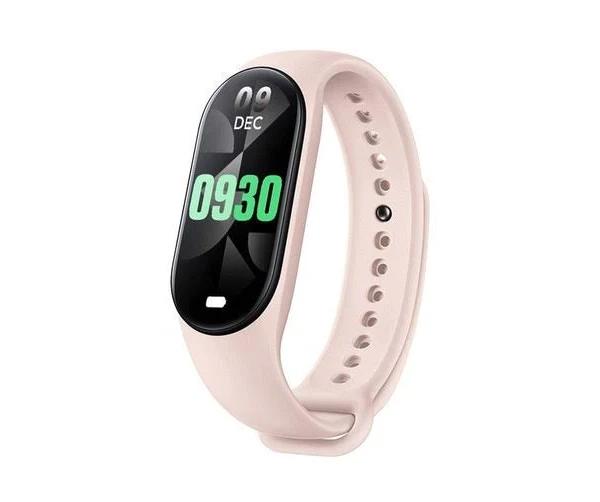 M8 Smart Bracelet Sports Heart Rate Bracelet Watch Fitness Tracker Pink