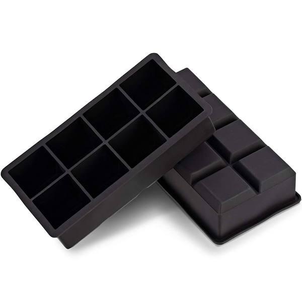 Silicone Ice Cube Trays Large Ice Cube Molds Giant Square Set of 2