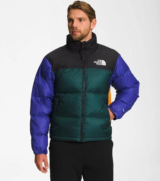 The North Face 1996 Retro Nuptse 700 Fill Packable Jacket Cone Orange/Lapis Blue/Ponderosa Green