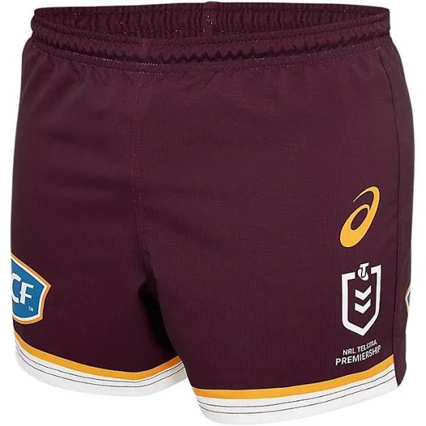 ASICS Men's Brisbane Broncos Replica Home Short - Deep Mars L