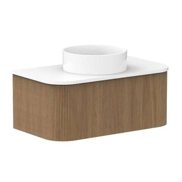 ADP Waverley Solid Surface Wall Hung Vanity, 900mm Centre Bowl