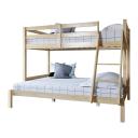 Luxo Furniture Antonia Natural Pine Triple Bunk Bed