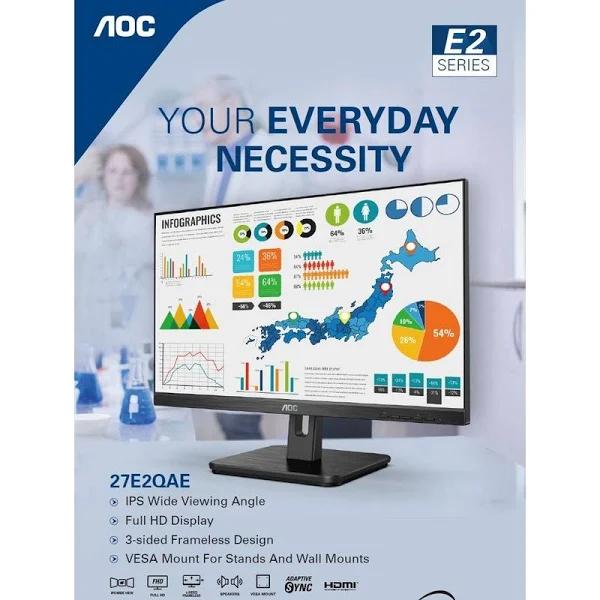 AOC 27E2QAE 27" IPS 4ms Full HD Business Monitor