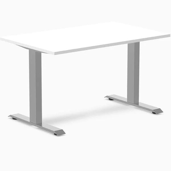 Desky Zero Melamine Office Desk - White Small 1200x750mm