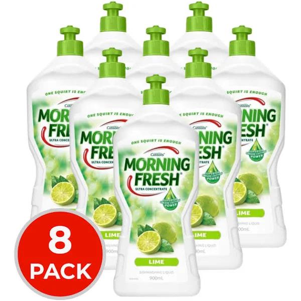 8 x Morning Fresh 900ml Dishwashing Liquid Lime Fresh