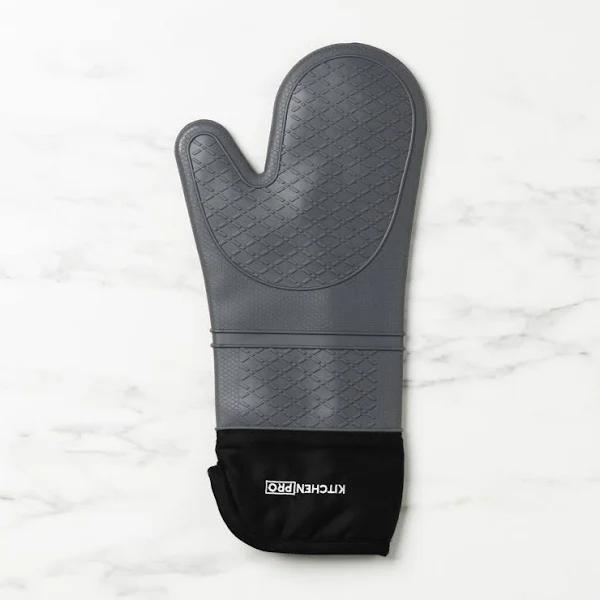 Kitchen Pro Oslo Silicone Oven Glove Grey - AfterPay & zipPay Available