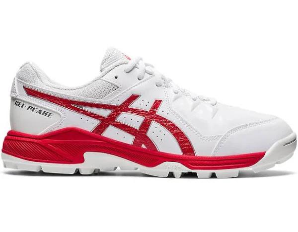 ASICS Gel Peake Cricket Shoes 11.5 / White Electric Red