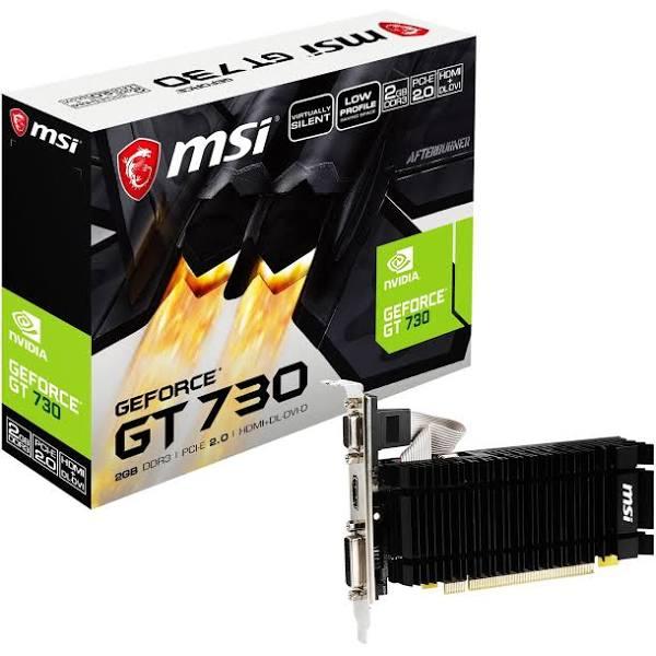 MSI NVIDIA GeForce N730k 2GD3H Low Profile Video Card