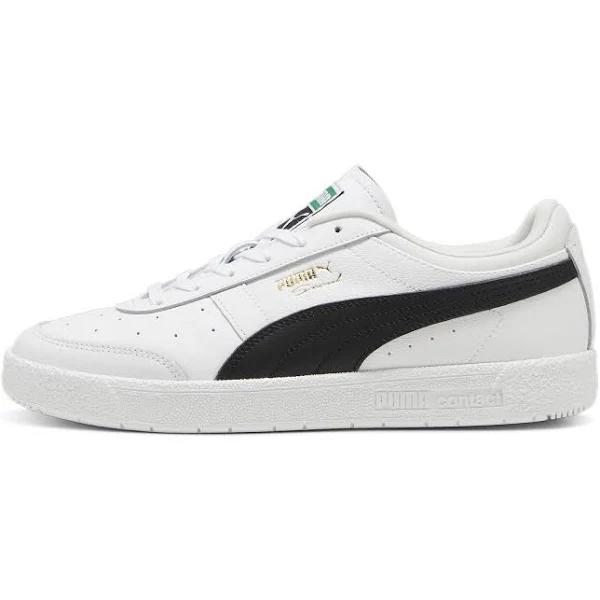 Seoul Leather Unisex Sneakers in White/Black, Size 9.5, Textile by Puma