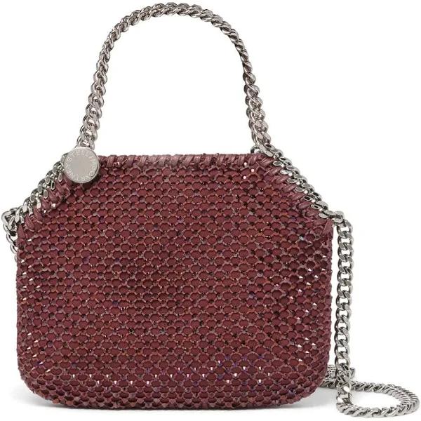 Stella McCartney - Mini Falabella crystal-mesh Tote Bag - Women - Polyester - One Size - Red