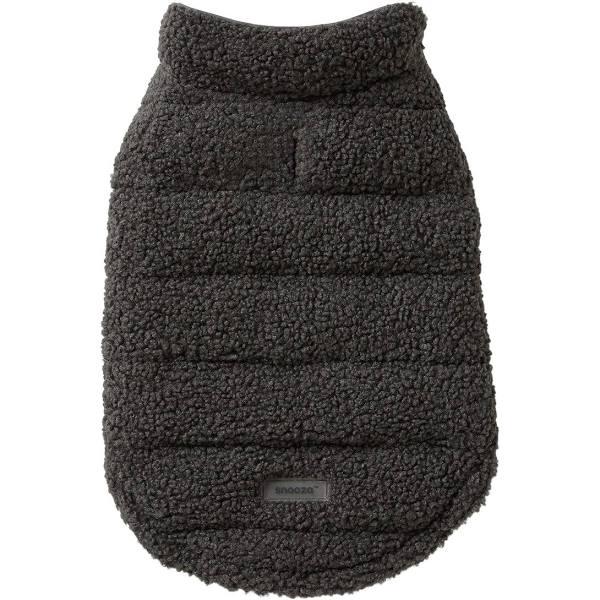 Snooza Wear Boucle Teddy Puffer Dog Jacket Charcoal / Extra Large