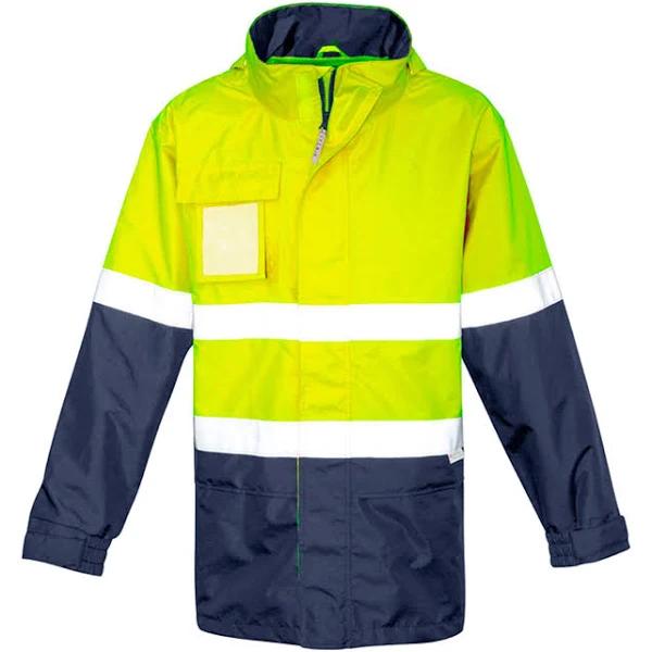 Syzmik Mens Ultralite Waterproof Jacket ZJ357 Yellow/Navy / XL