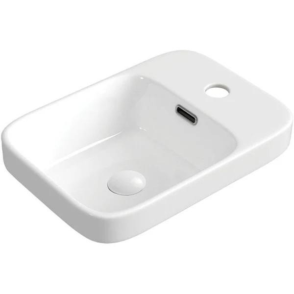 Fienza Petra Mini Semi-Inset Basin - Gloss White