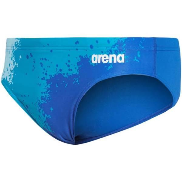 Arena Men's Spraypaint Maxlife Brief Swimsuit - Royal/Royal 40 | Polyester - Swimoutlet.com