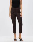 David Lawrence Sarah Compact Cotton Pant in Brown 6