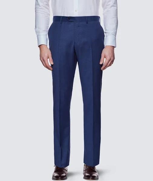 Hawes & Curtis Men's Royal Blue Slim Fit Suit Trousers