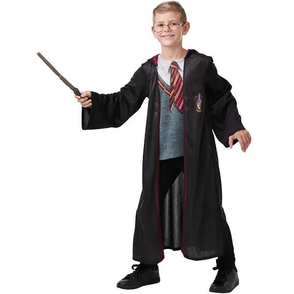 Rubie's Official Harry Potter Gryffindor Deluxe Robe Costume, Includes Wand and Glasses, Childs Size 9-10 Years