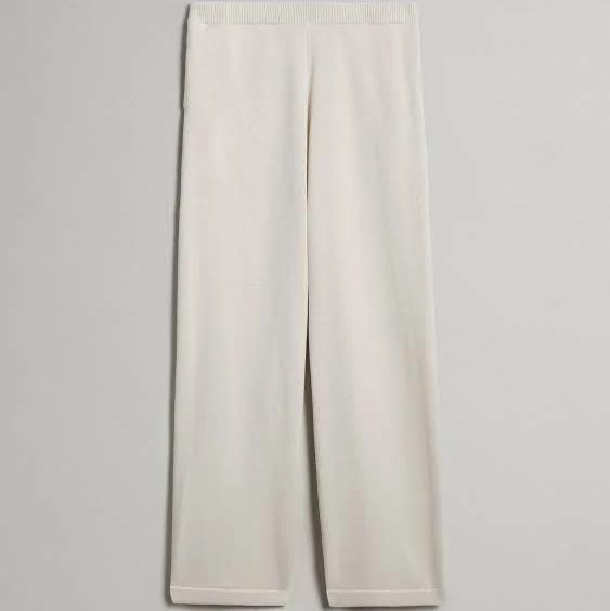 Fine-Day Knit Pant in Ecru, Size L