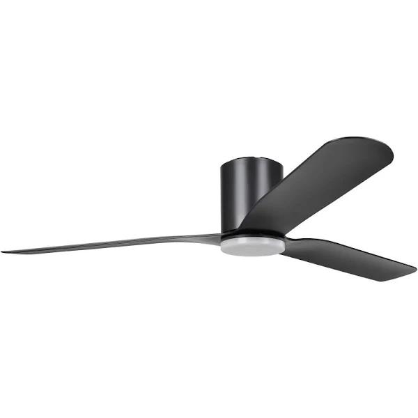 60" Iluka DC Ceiling Flush Fan with CCT Led Light 20W Black